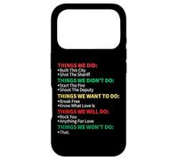 Things We Did Built This City Shot The Sheriff Start Christmas Coque pour iPhone 17 Pro