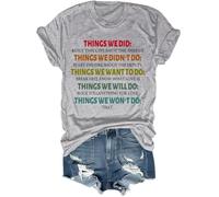 Things We Did Didn't Want Will Won't Do Chemise unisexe, gris, XL