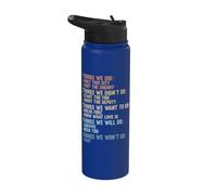 Things We Did Musique Rétro Check-list Paroles De Classiques Stainless Steel Insulated Water Bottle