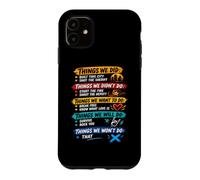 Things We Did Sarcastic Music Checklist Paroles de Chanson Classique Coque pour iPhone 11