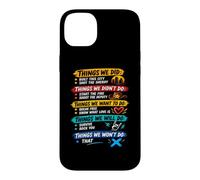Things We Did Sarcastic Music Checklist Paroles de Chanson Classique Coque pour iPhone 14 Plus
