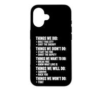Things We Did Sarcastic Music Checklist Paroles de Chanson Classique Coque pour iPhone 16