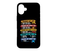 Things We Did Sarcastic Music Checklist Paroles de Chanson Classique Coque pour iPhone 16 Plus