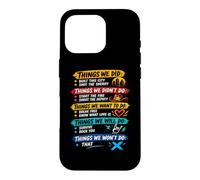 Things We Did Sarcastic Music Checklist Paroles de Chanson Classique Coque pour iPhone 16 Pro