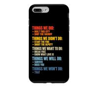 Things We Did Sarcastic Music Checklist Paroles de Chanson Classique Coque pour iPhone 7 Plus/8 Plus