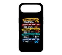 Things We Did Sarcastic Music Checklist Paroles de Chanson Classique Coque pour iPhone Air