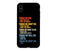 Things We Did Sarcastic Music Checklist Paroles de Chanson Classique Coque pour iPhone XS Max
