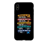 Things We Did Sarcastic Music Checklist Paroles de Chanson Classique Coque pour iPhone XS Max