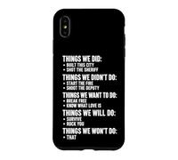 Things We Did Sarcastic Music Checklist Paroles de Chanson Classique Coque pour iPhone XS Max