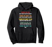 Things We Didn't Want Will Won't Do Song Retro Vintage Sweat à Capuche