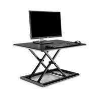 Thingyclub® Standing Desk convertisseur réglable en hauteur assis au support Compatible avec ordinateur et moniteur, 765 x 51 mm en surface, 55 ~ 430 mm réglable en hauteur, charge jusqu'à 11.3 kg