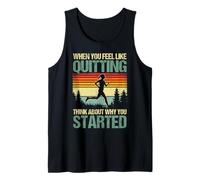 Think About Why You Started Citation de Motivation Vintage Débardeur