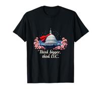 Think Bigger Think D.C. Capitol Dome Cherry Blossoms T-Shirt