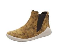 Think! Bottines Chelsea doublées en cuir Duene pour femme, 3000 ocre combi, 41 EU