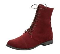 Think! Bottines en cuir Agrat doublées et durables pour femme, merlot, 36 EU