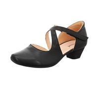 Think! Damen AIDA chromfrei gegerbte nachhaltige Halbschuhe, SCHWARZ 0000