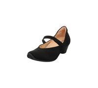 Think! Damen AIDA chromfrei gegerbte nachhaltige Halbschuhe, Schwarz 0000