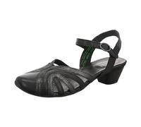 Think! Damen AIDA chromfrei gegerbte nachhaltige Halbschuhe, Schwarz/Kombi 0000