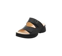 Think! Damen CAMBIO chromfrei gegerbte nachhaltige Pantolette, Schwarz 0000