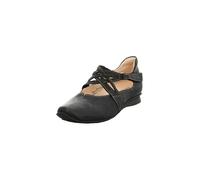 Think! Damen CHILLI chromfrei gegerbte nachhaltige Halbschuhe, SCHWARZ 0000