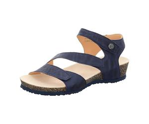 Think! Damen DUMIA chromfrei gegerbte nachhaltige Sandale, INDIGO 8000