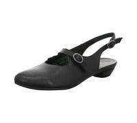 Think! Damen Grace chromfrei gegerbte nachhaltige Halbschuhe, Schwarz 0000