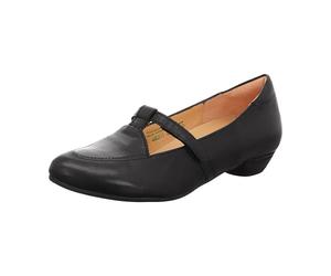 Think! Damen Grace chromfrei gegerbte nachhaltige Halbschuhe, Schwarz 0000