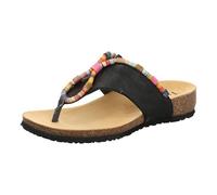 Think! Damen JULIA chromfrei gegerbte nachhaltige Pantolette, SCHWARZ/KOMBI 0000