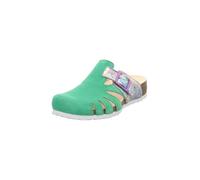 Think! Damen JULIA chromfrei gegerbte nachhaltige Sandale, GREEN/KOMBI 7000