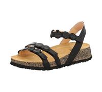 Think! Damen KOAK chromfrei gegerbte nachhaltige Sandale, SCHWARZ 0020