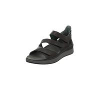 Think! Damen MEGGIE chromfrei gegerbte nachhaltige Sandale, SCHWARZ 0000