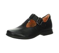 Think! Damen Pensa chromfrei gegerbte nachhaltige Halbschuhe, Schwarz 0000