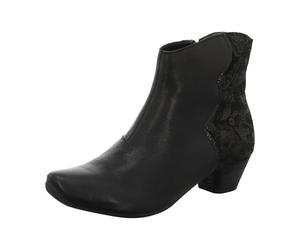 Think! Femme Cuir Aida doublé Durable Bottine, Noir Combi 0000, 40.5 EU