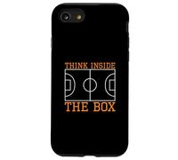 Think Inside The Box Futsal Court Un Gardien de But de Joueur de Futsal Coque pour iPhone SE (2020) / 7/8