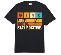 Think Like A Proton Stay Positive Funny Nerdy Chemistry Jeu de Mots Comfort Colors Adult Heavyweight T-Shirt