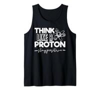 Think Like A Proton Stay Positive Perioic Table Teacher Débardeur