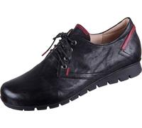 Think MENSCHA Chaussures pour femmes - Chaussures basses confortables à lacets, noires Loisirs NEUF