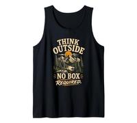 Think Outisde, No Box Required - Camping Outdoors Nature Débardeur