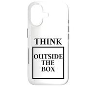 Think Outside The Box - Blue Sky Thinking - Slogan Amusant Coque pour iPhone 17