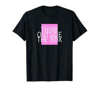 Think Outside the Box Cool Vintage Retro T-Shirt