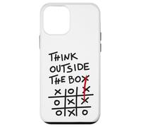 Think Outside The Box - Motif de Motivation Tic Tac Toe Coque pour iPhone 12 Mini