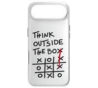 Think Outside The Box - Motif de Motivation Tic Tac Toe Coque pour iPhone Air