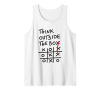 Think Outside The Box - Motif de Motivation Tic Tac Toe Débardeur