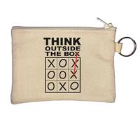 Think Outside The Box Porte-monnaie Tic Tac Toe Beige