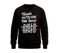 Think Outside The Box - Pull créatif pour de nouvelles idées, innovation et libre pensée, Noir , XL