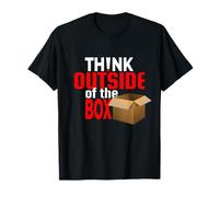 Think Outside The Box T-Shirt Graphique créatif pour Homme T-Shirt