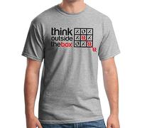 Think Outside The Box Three wins xxo Circle and Cross Contradictions Comedy T-Shirt GREYXL Manches Courtes(X-Large)