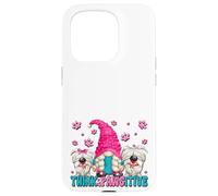 Think Pawsitive Dog Quote for Women Funny Puppy Dog GNOME Coque pour iPhone 15 Pro