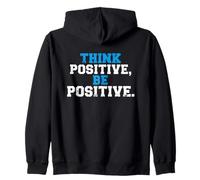Think Positive Be Positive Bold Distressed Motivation Sweat à Capuche