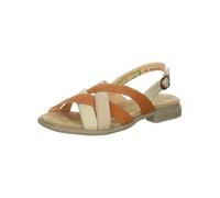 THINK! Sandales à lanières 'Kamaa' crème / cognac, Taille 39